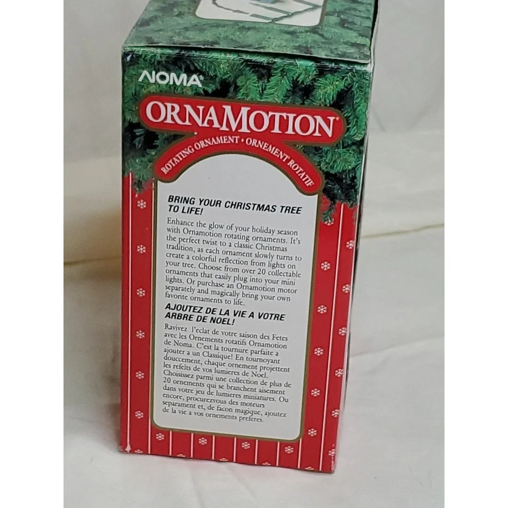 Vntg. 1989 Noma OrnaMotion Parachuting Santa‎ Rotating Ornament #1295648 (#2347)